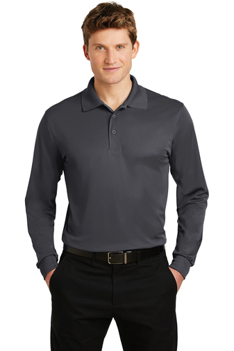 05 - Sport-Tek ®  Long Sleeve Micropique Sport-Wick ®  Polo. ST657